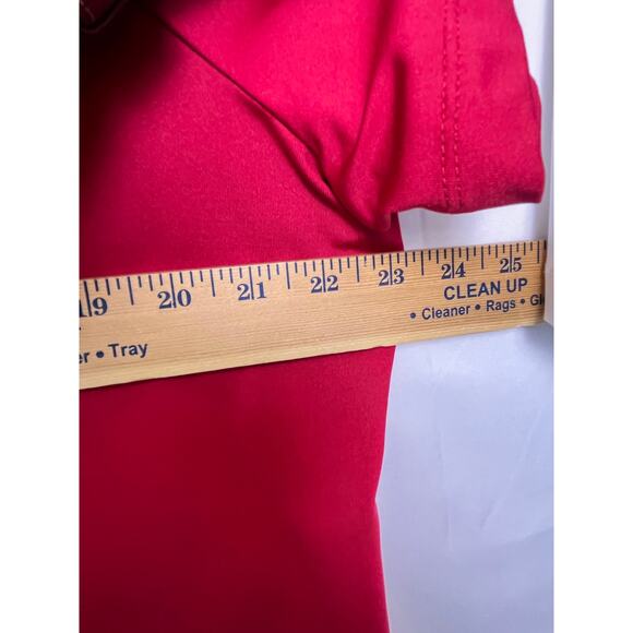 Lot of 2 Susan Graver Women's 1X Red/White Knit Short Sleeve Pullover T-Shirt - Picture 6 of 7